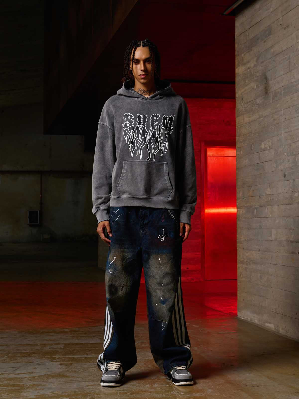 Moletom Pavtros Wash Burned Hoodie