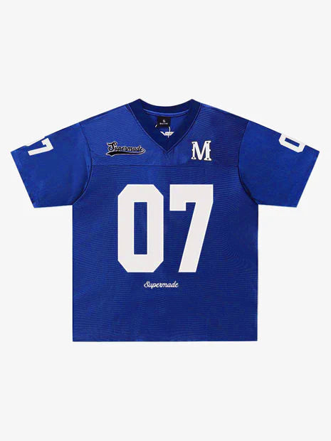 Camiseta Pavtros Studios Blue Retro Jersey Oversized