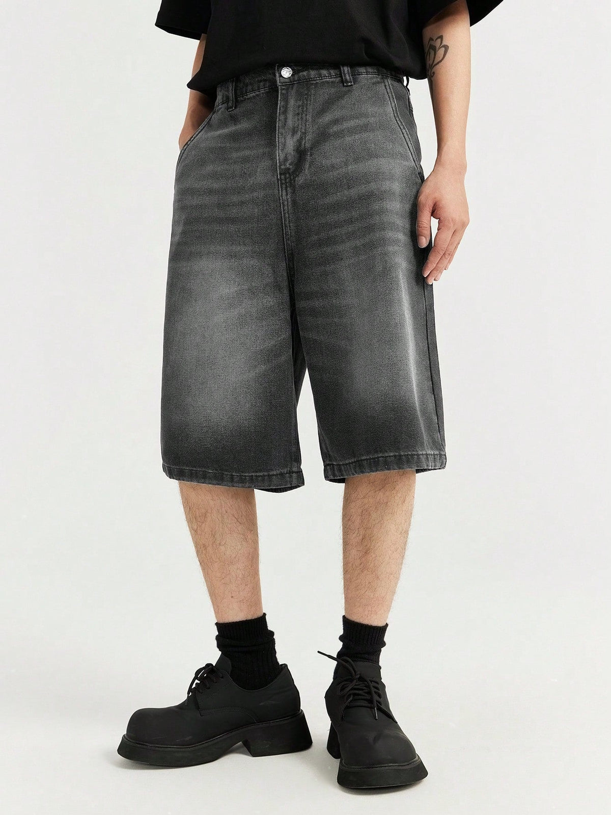 Short Pavtros Denim Lavada Diagonal