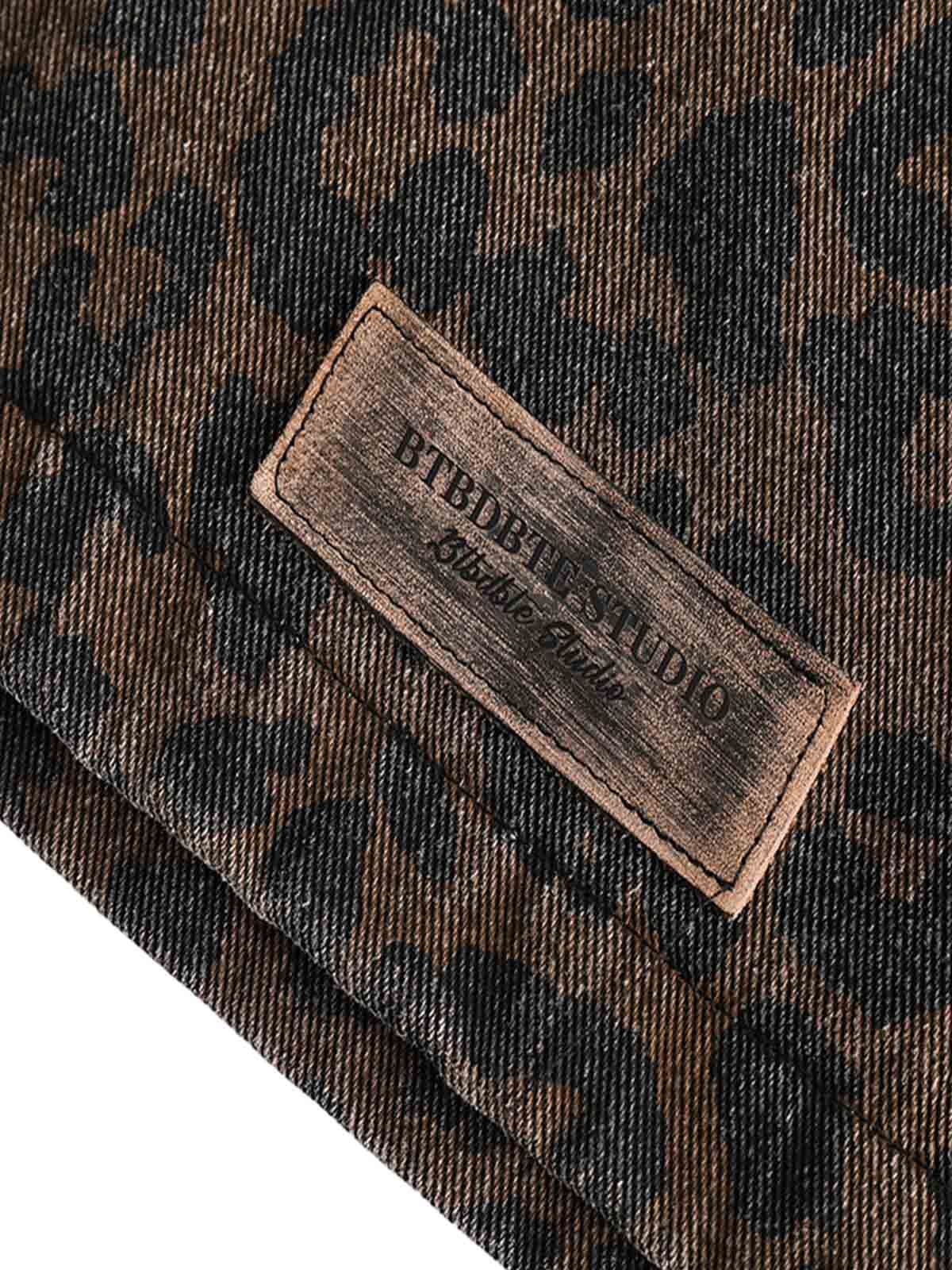 Jaqueta Pavtros Vintage Washed Cheetah