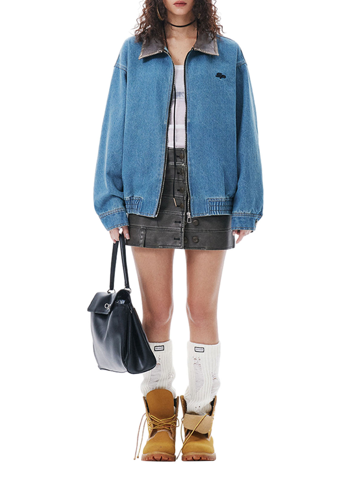 Jaqueta Pavtros Heavy Washed Denim Work