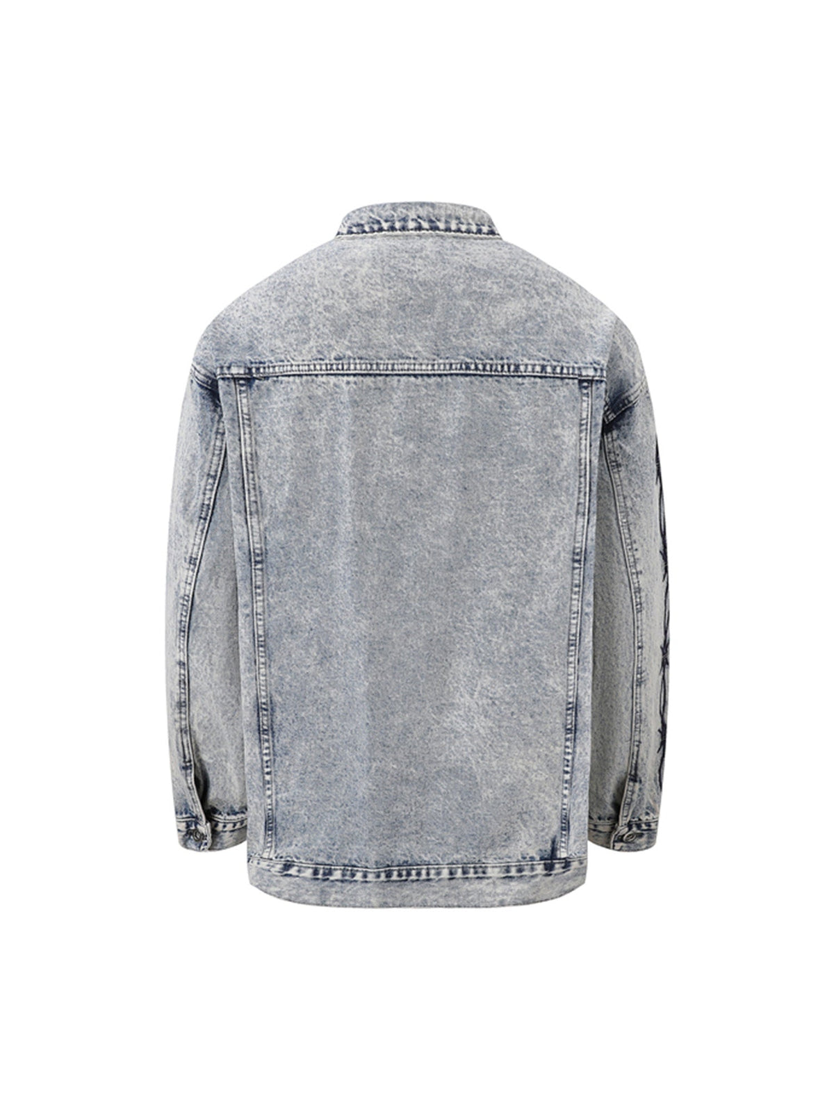 Jaqueta Pavtros Studios Barbed Wire Denim Jacket