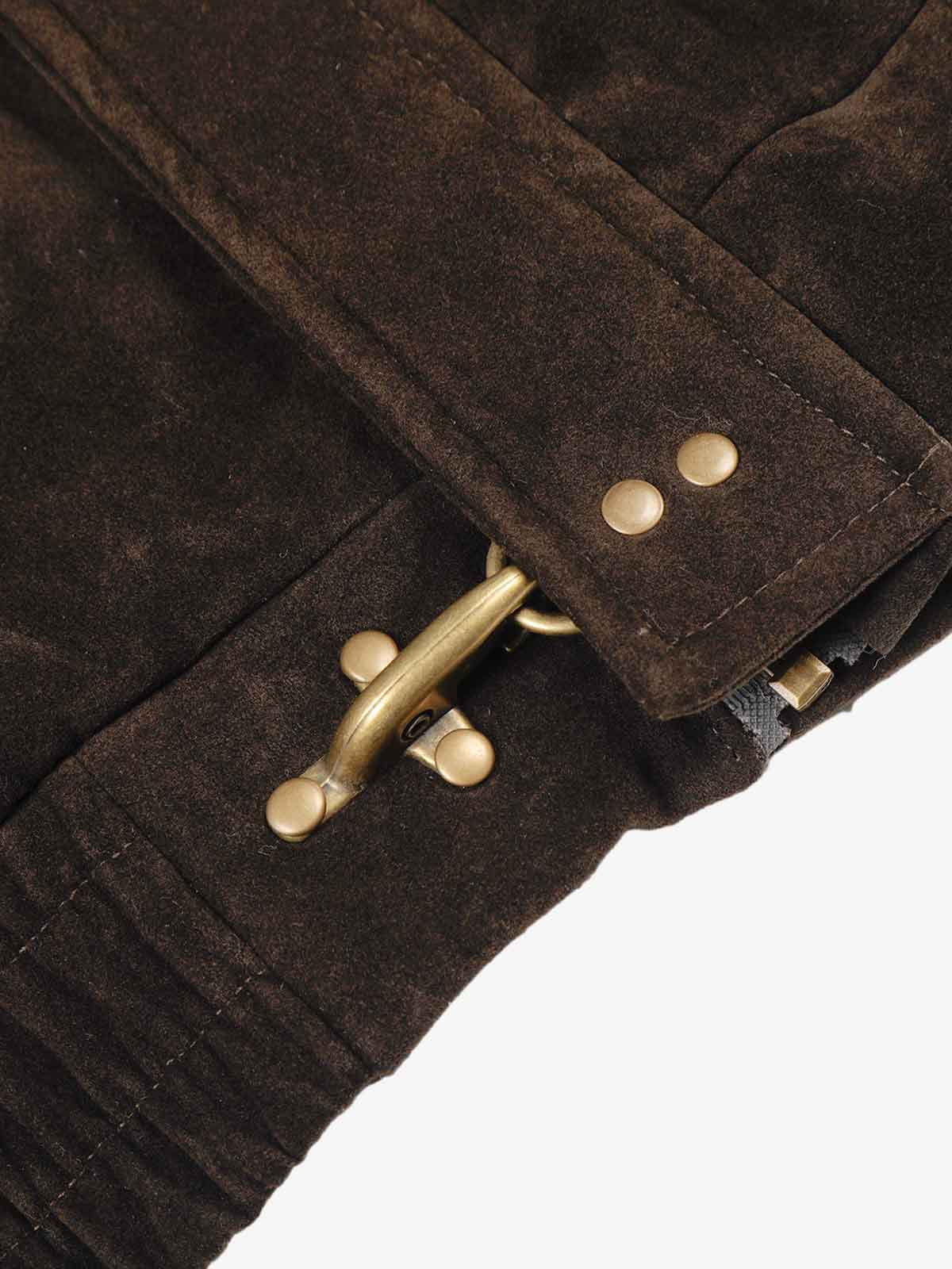 Jaqueta Pavtros Suede Embroidered