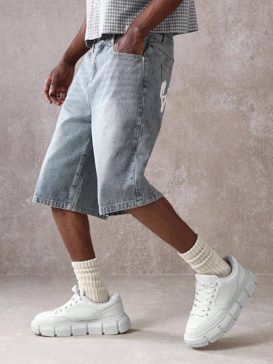 Bermuda Jorts Jeans Pavtros Studios Suzulan Graffiti