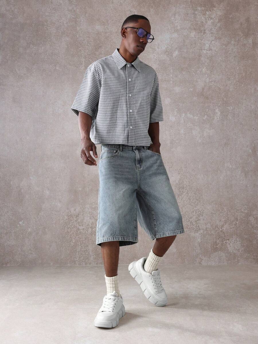 Bermuda Jorts Jeans Pavtros Studios Suzulan Graffiti