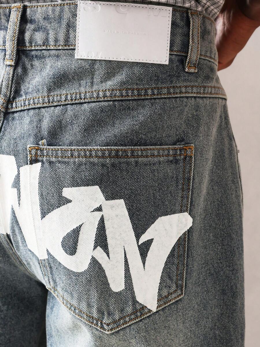 Bermuda Jorts Jeans Pavtros Studios Suzulan Graffiti