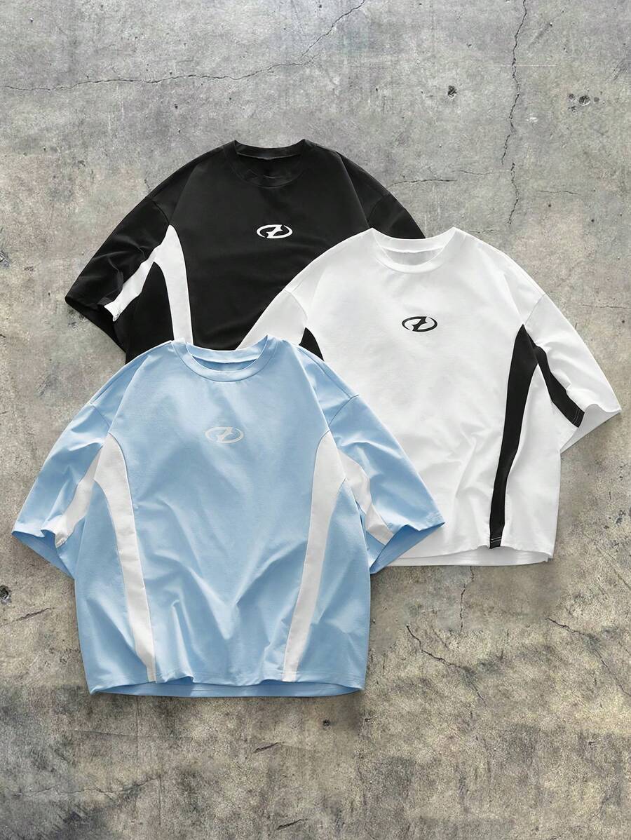 Kit Pavtros Color Block 3 Camisetas