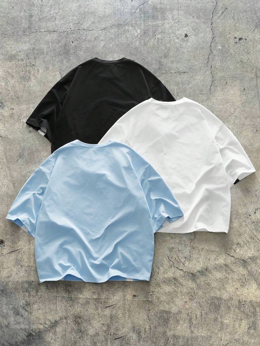 Kit Pavtros Color Block 3 Camisetas