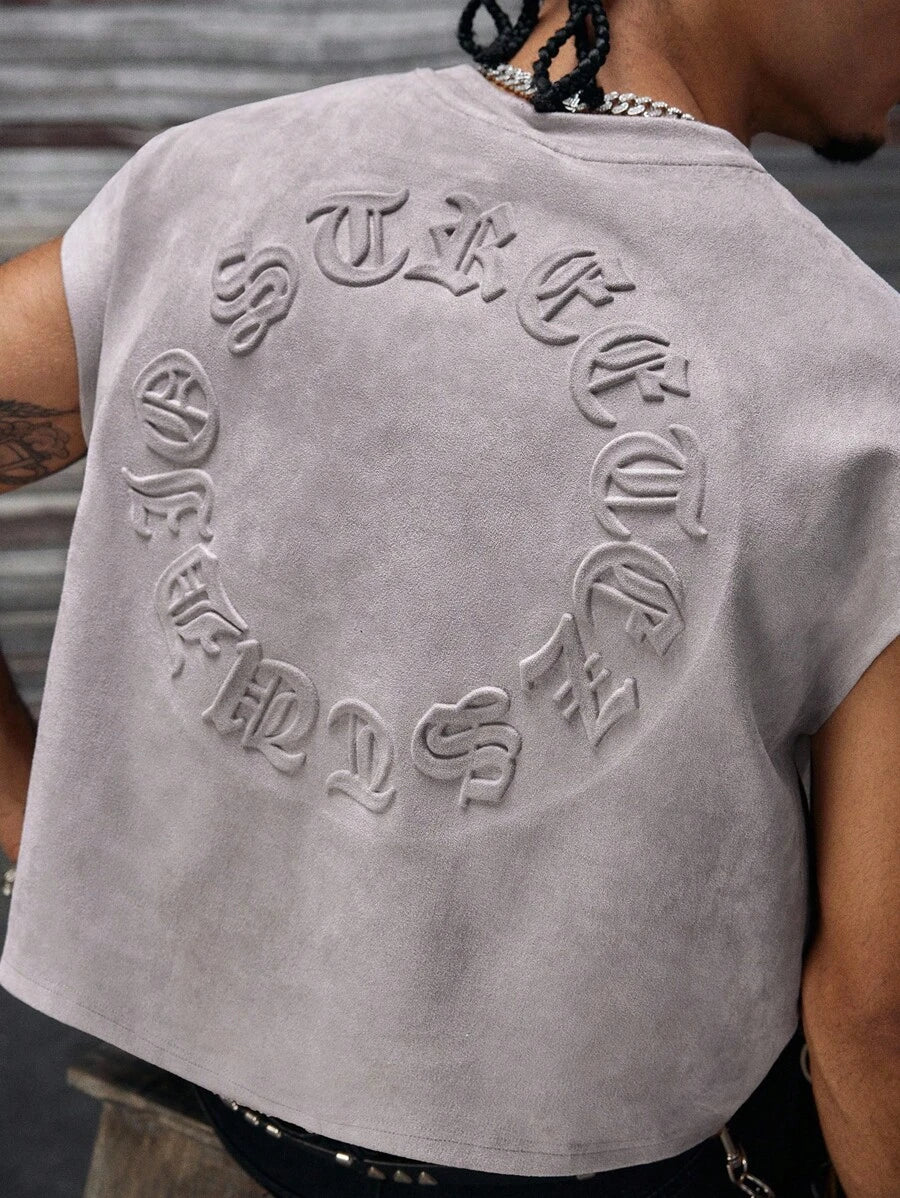 Regata Pavtros Studios Embossed Gothic Lettering Vest