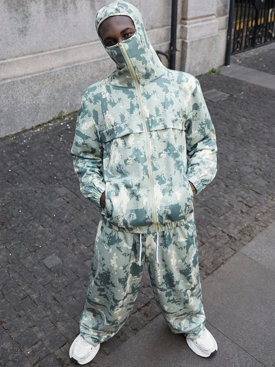 Conjunto Pavtros Studios Camo Full-Zip Tracksuit