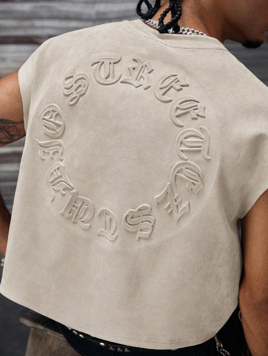 Regata Pavtros Studios Embossed Gothic Lettering Vest