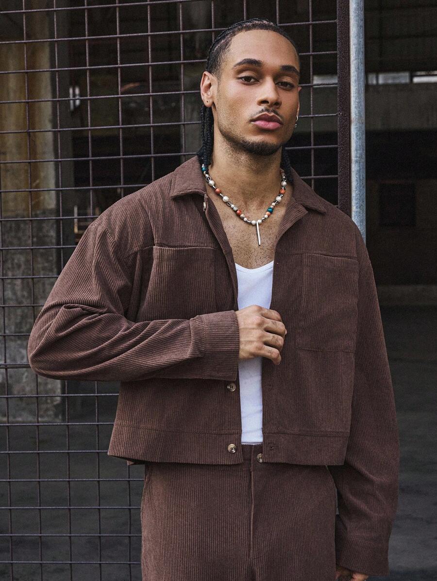 Conjunto Pavtros Studios Corduroy Overshirt Tracksuit