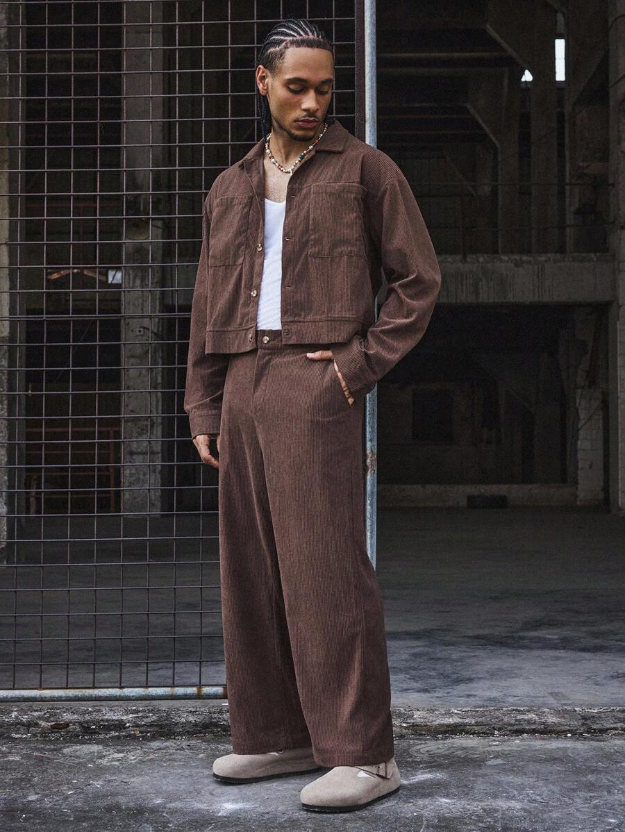 Conjunto Pavtros Studios Corduroy Overshirt Tracksuit