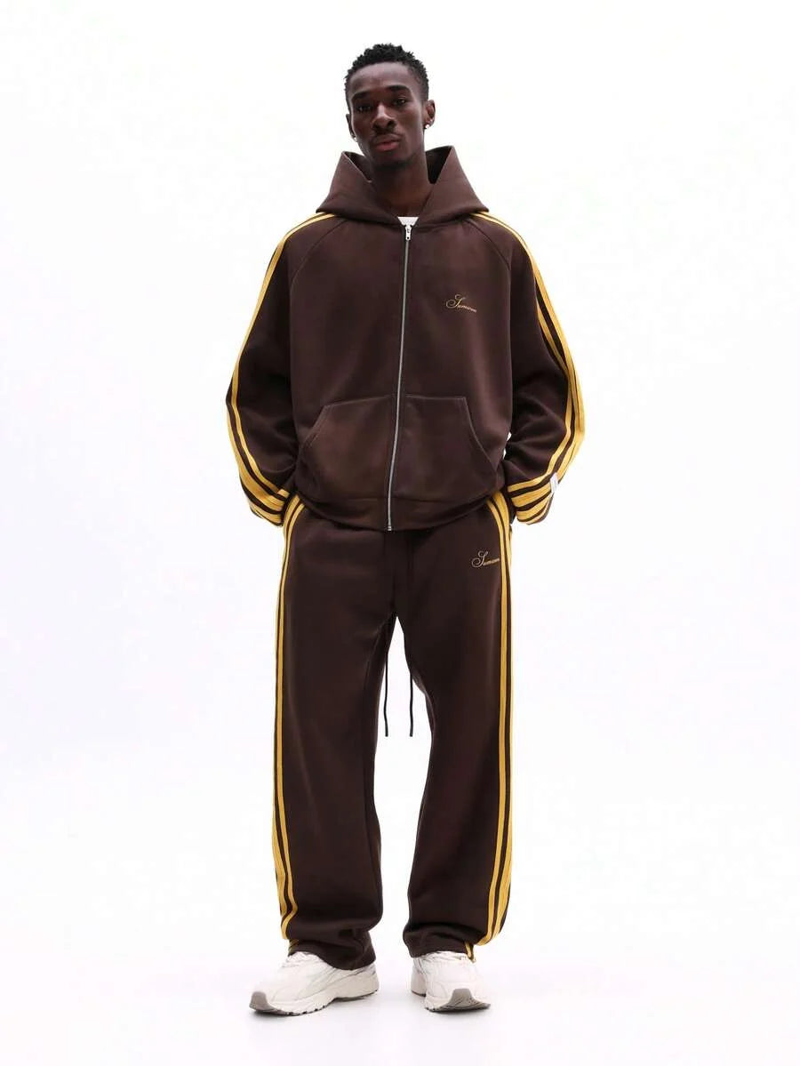Conjunto Moletom Pavtros Studios Retro Stripe Tracksuit