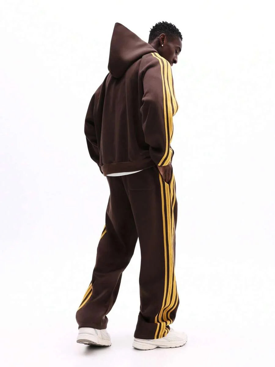 Conjunto Moletom Pavtros Studios Retro Stripe Tracksuit