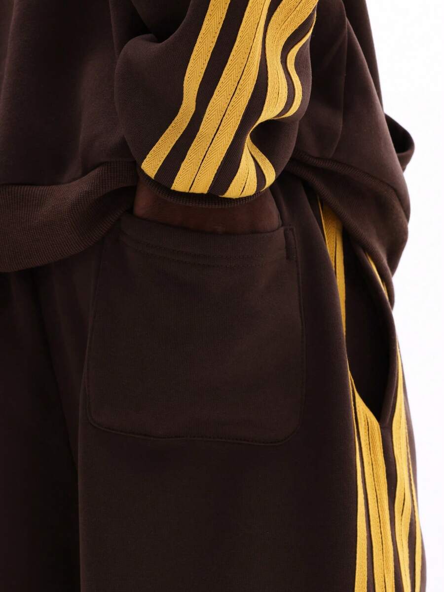 Conjunto Moletom Pavtros Studios Retro Stripe Tracksuit
