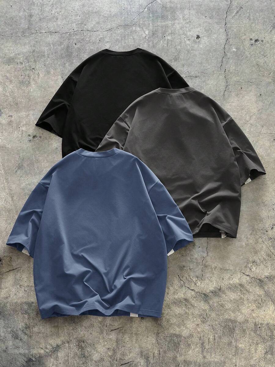 Kit Pavtros Color Block 3 Camisetas