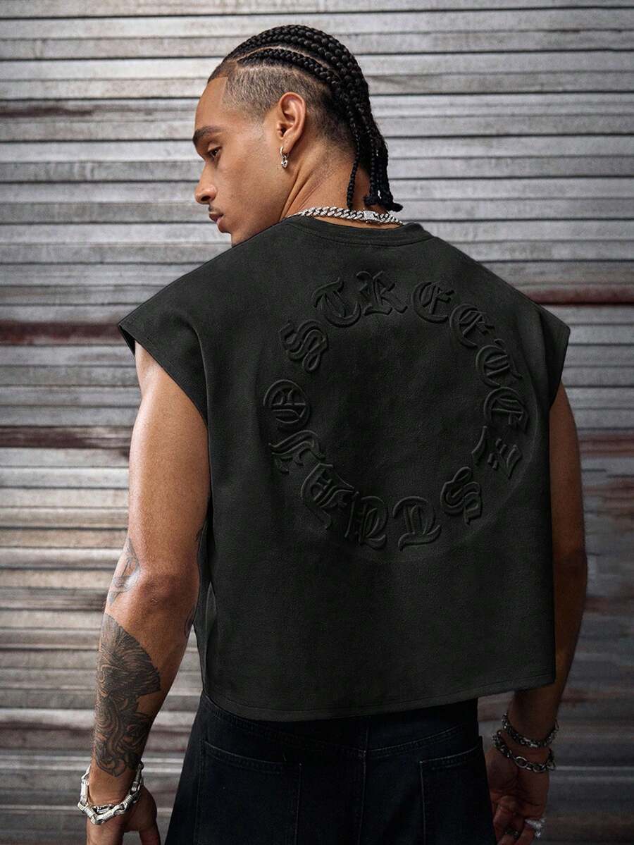 Regata Pavtros Studios Embossed Gothic Lettering Vest