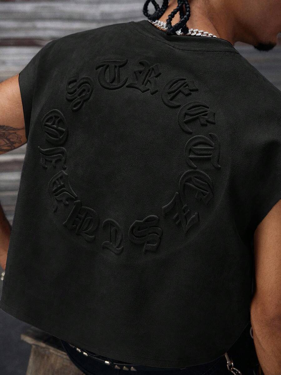 Regata Pavtros Studios Embossed Gothic Lettering Vest