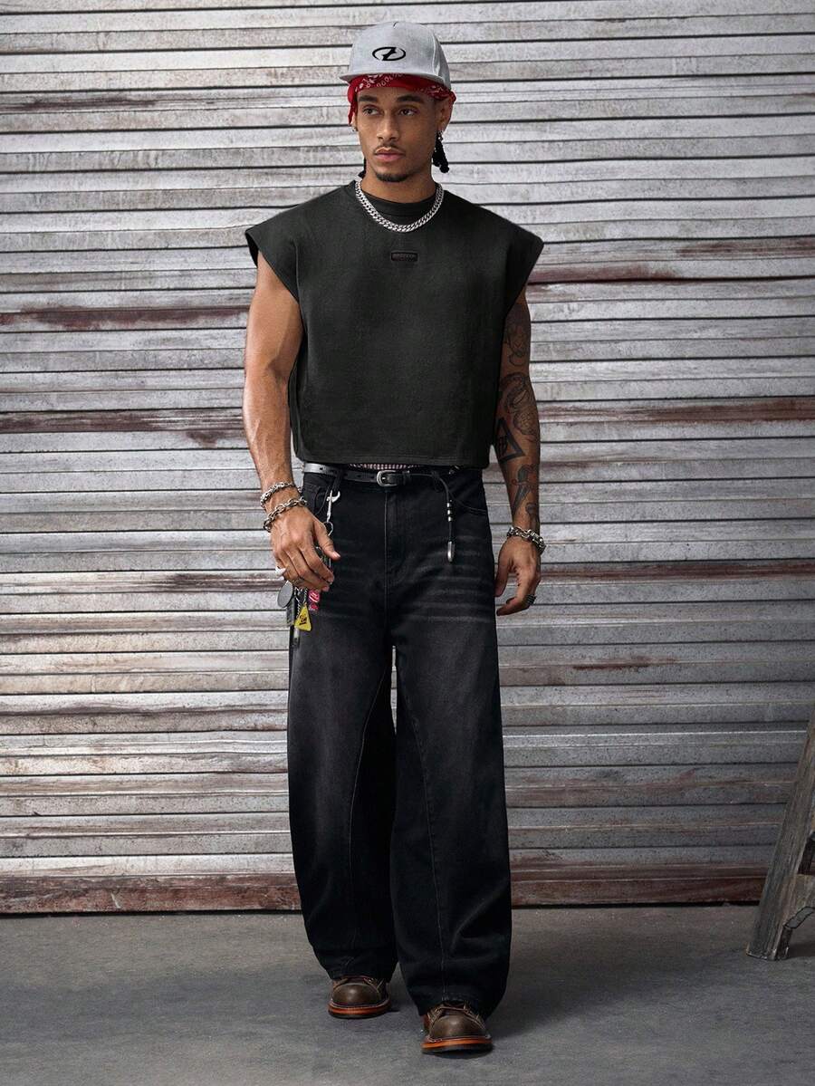 Regata Pavtros Studios Embossed Gothic Lettering Vest