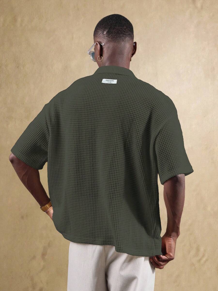 Camisa Polo Pavtros Studios Waffle Knit Polo
