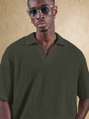Camisa Polo Swavvy Studios Waffle Knit Polo