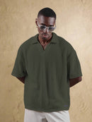 Camisa Polo Swavvy Studios Waffle Knit Polo