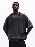 Camisa Polo Swavvy Studios Ribbed Heavy Knit Polo