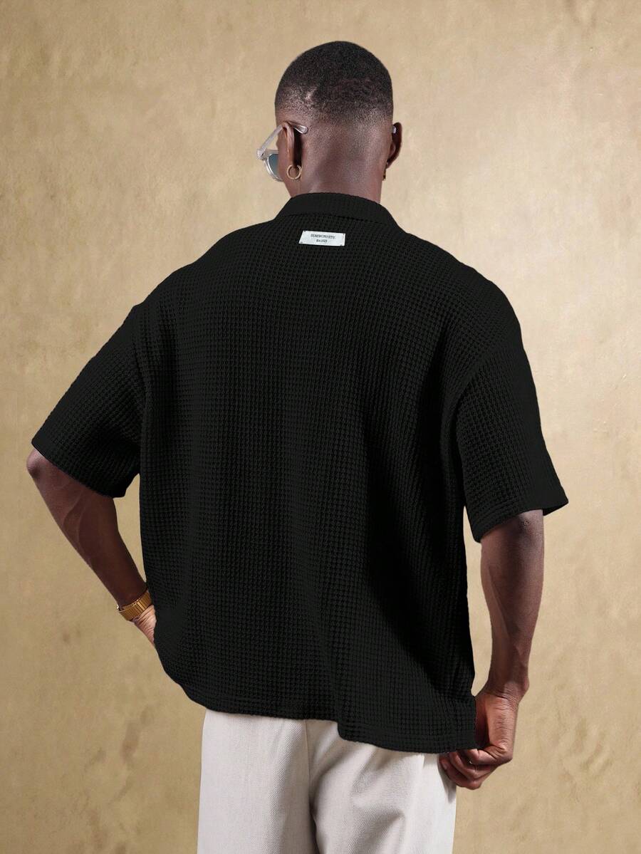 Camisa Polo Pavtros Studios Waffle Knit Polo