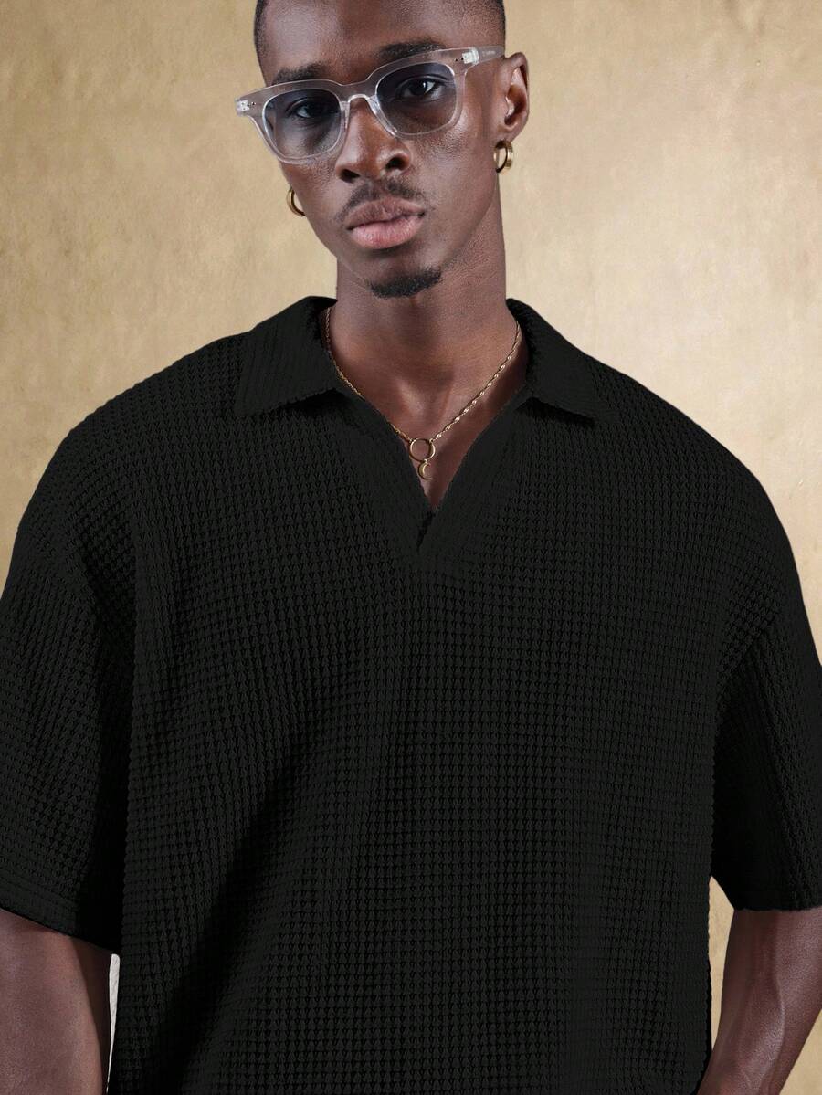 Camisa Polo Pavtros Studios Waffle Knit Polo