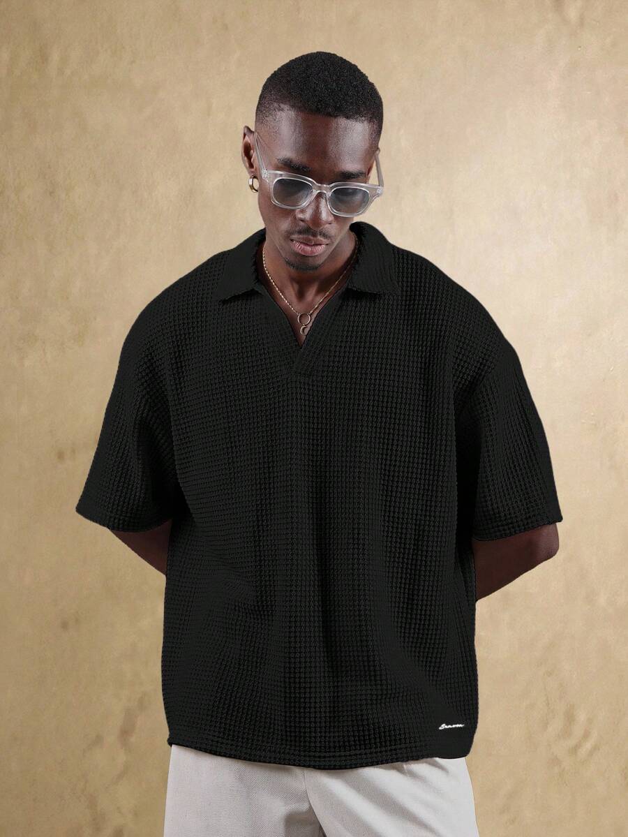 Camisa Polo Pavtros Studios Waffle Knit Polo