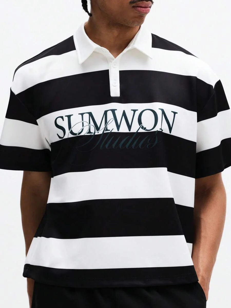 Camisa Polo Pavtros Studios Striped Rugger Jersey