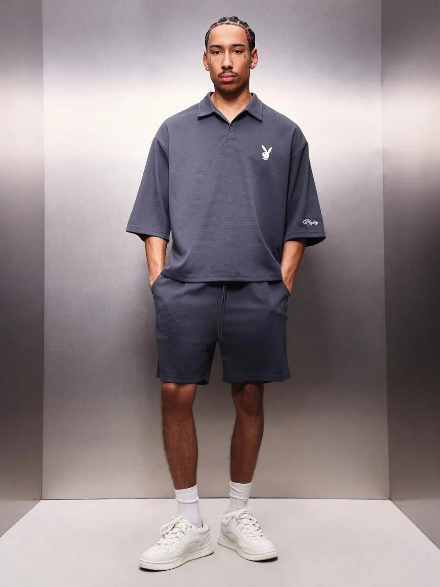 Conjunto Pavtros Studios Minimalist Bunny Polo e Shorts Set