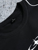 Camiseta Swavvy Folgado Estampa Gráfica Recorte