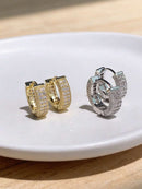 Brincos Swavvy Strass Minimalista