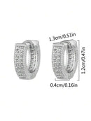 Brincos Swavvy Strass Minimalista