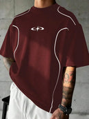 Camiseta Swavvy Folgado Estampa Gráfica Recorte