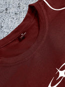 Camiseta Swavvy Folgado Estampa Gráfica Recorte