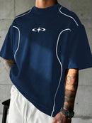Camiseta Swavvy Folgado Estampa Gráfica Recorte