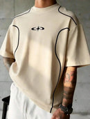 Camiseta Swavvy Folgado Estampa Gráfica Recorte