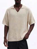 Camisa Polo Swavvy Studios Ribbed Heavy Knit Polo