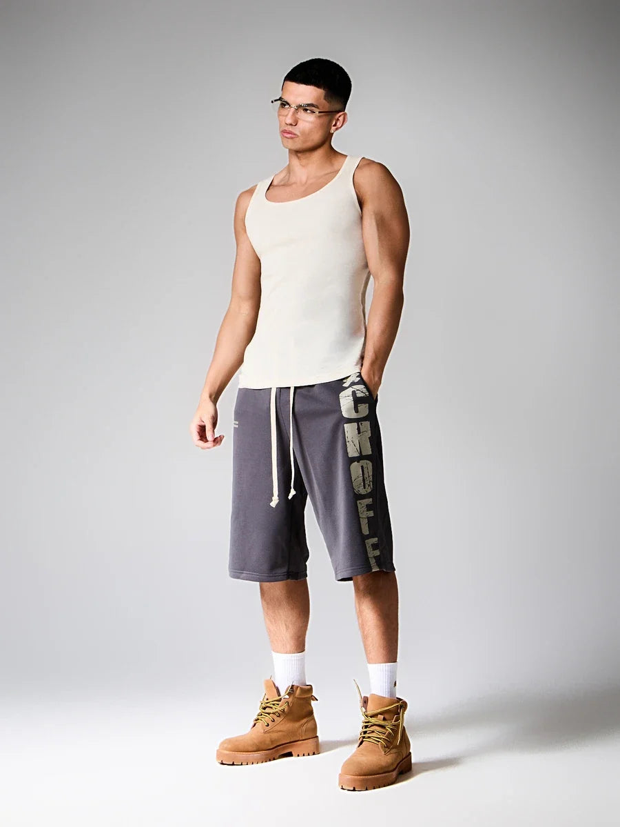 Bermuda Moletom Pavtros Studios Block Letter Jorts