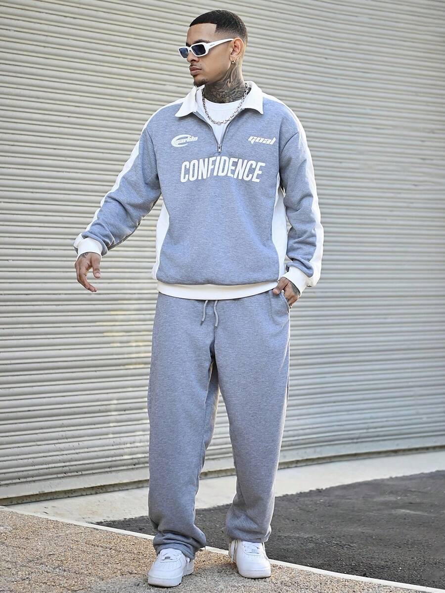 Conjunto Pavtros Confidence Grey Tracksuit