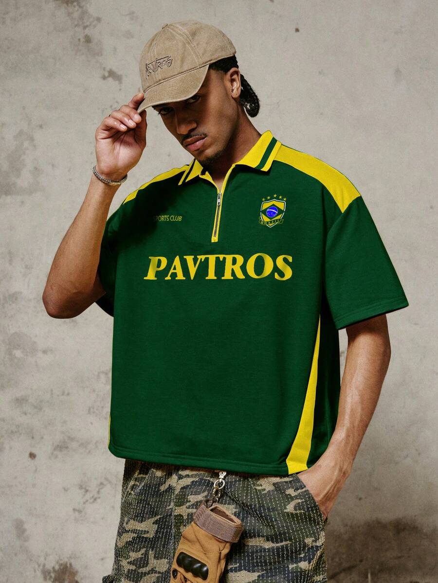 Camisa Polo Pavtros Studios Brazil Football Jersey