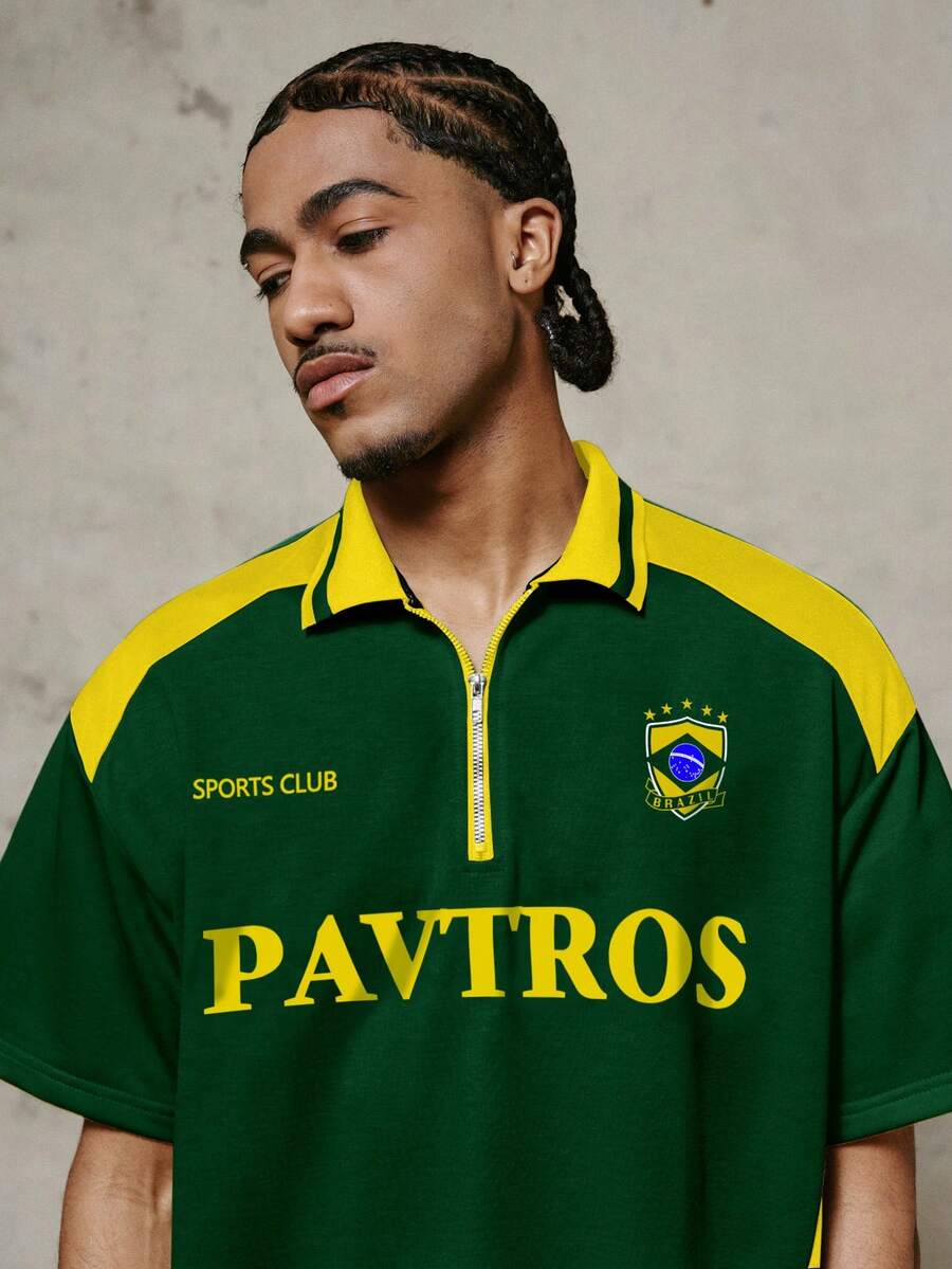Camisa Polo Pavtros Studios Brazil Football Jersey
