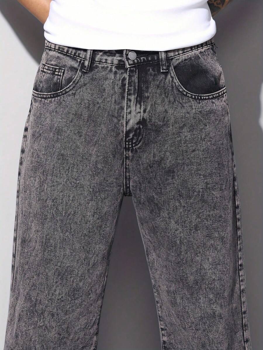 Calça Pavtros Studios Acid Wash Denim