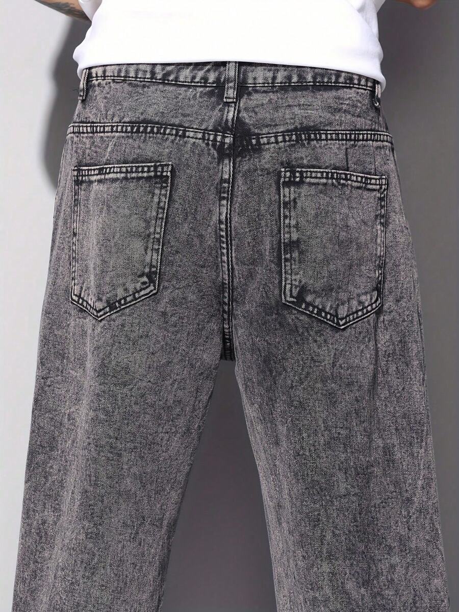 Calça Pavtros Studios Acid Wash Denim