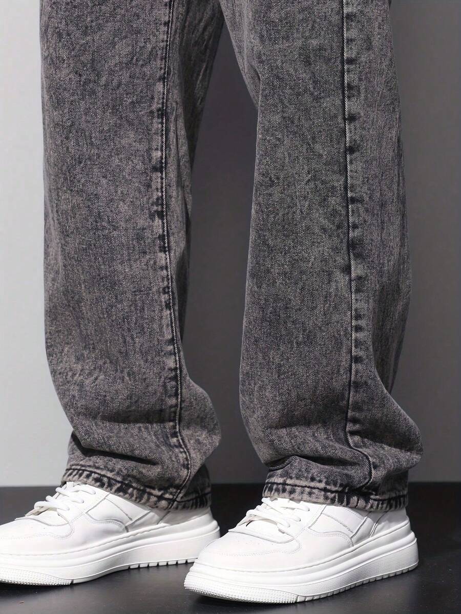 Calça Pavtros Studios Acid Wash Denim