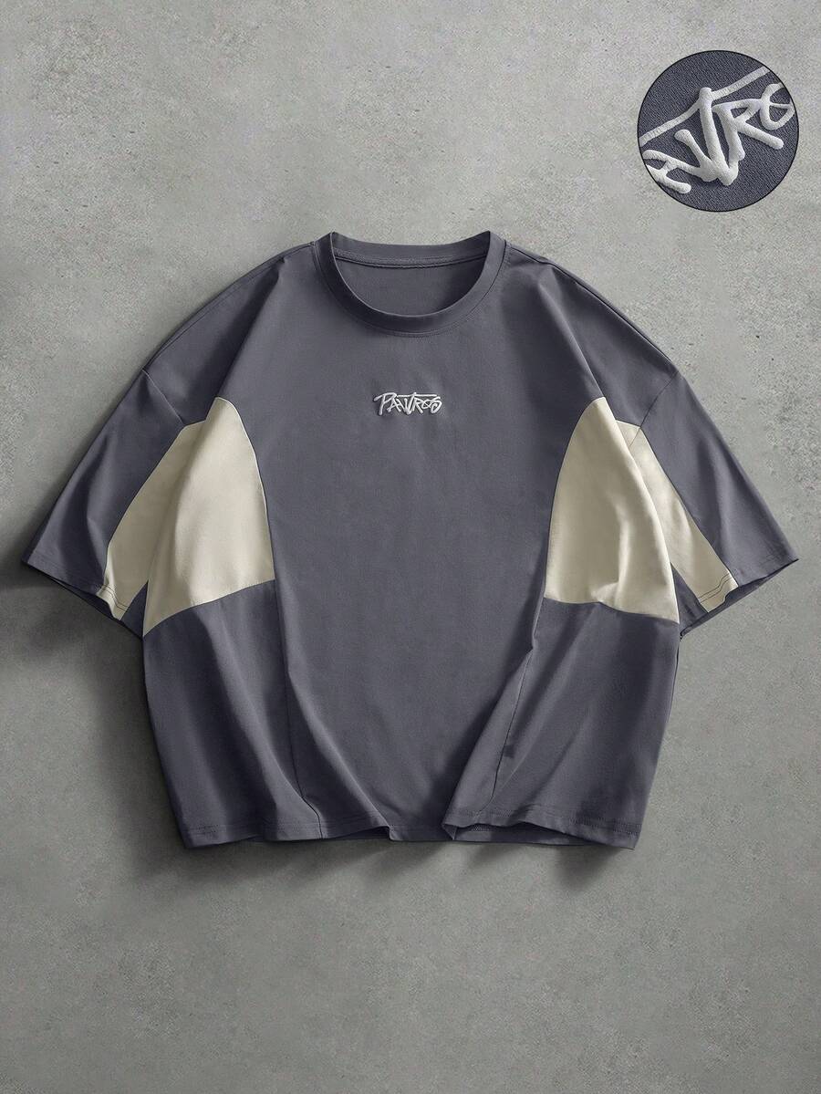 Camiseta Pavtros Colorblock Grey