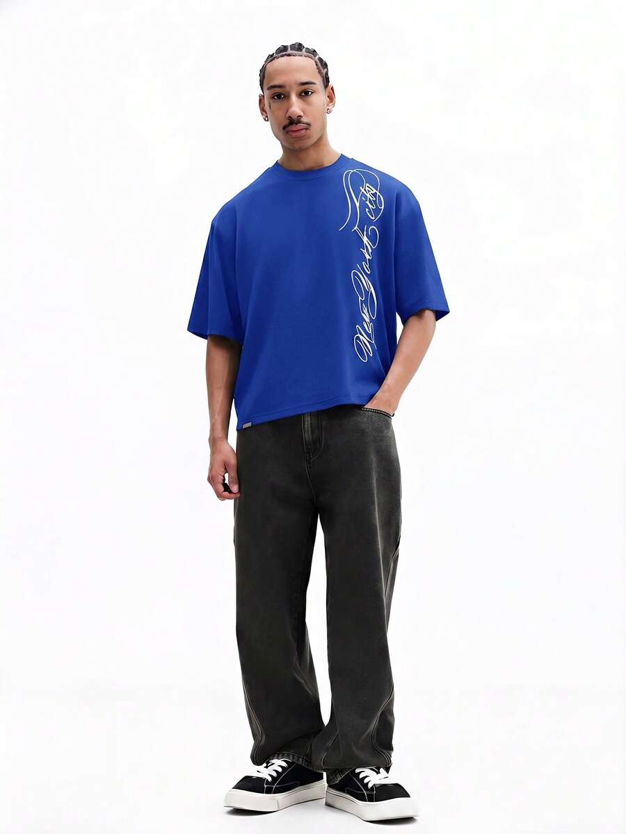 Camiseta Pavtros New York City Calligraphy